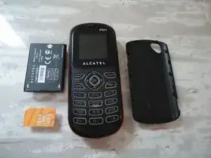 How to remove Alcatel OT-208 SIM card