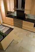 Kitchen with uniform fronts