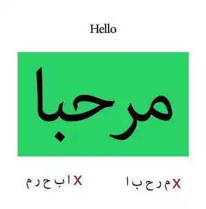 Test for integrity of Arabic script.