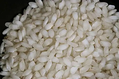 White arborio rice (uncooked)