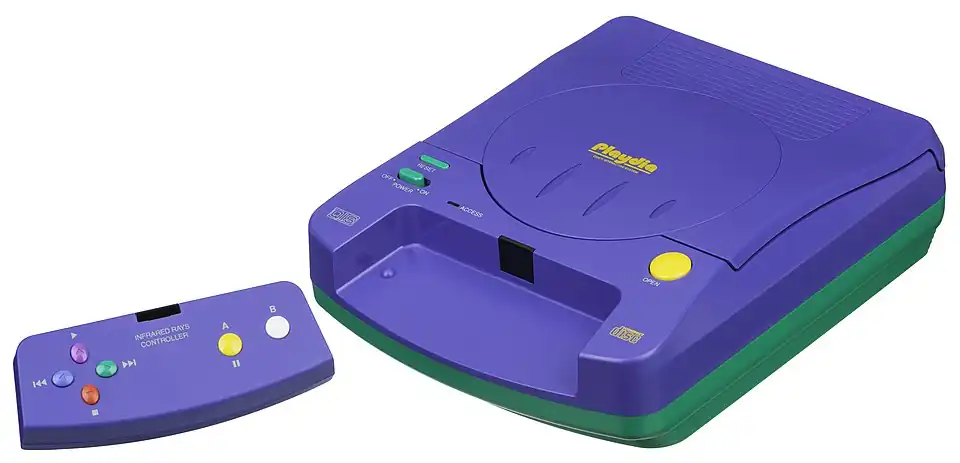 Bandai Playdia with wireless inferred controller.