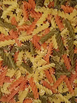 Tricolor pasta