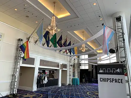Chipspace chiptune area at MAGFest 2020