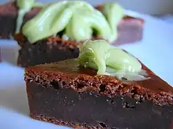 Cocoa avocado brownies
