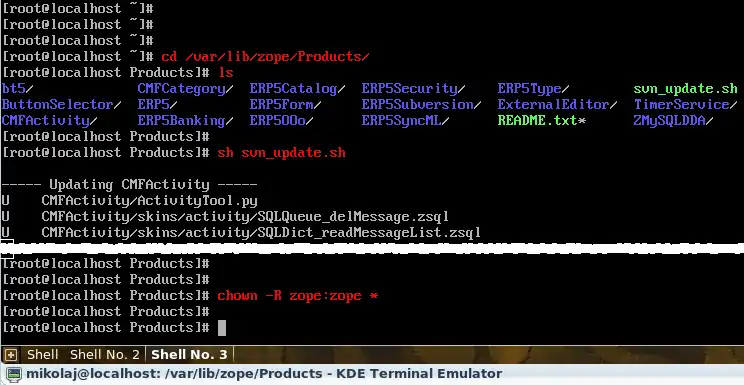Using SVN to update Products and Business Templates