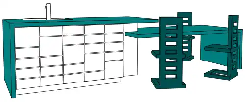Extended 2-level island