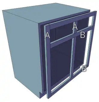 Anatomy and parts of a face frame