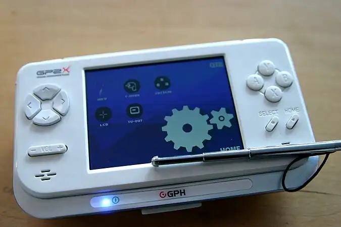 A GP2X F200, a later revision.