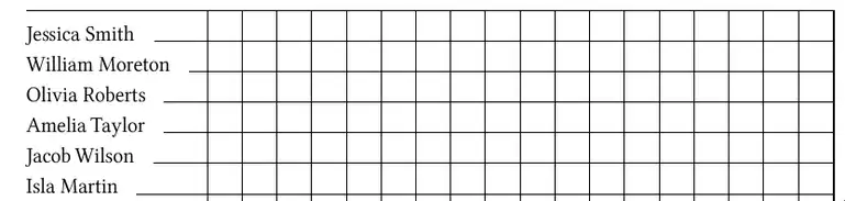 Sample Class List to be Printed