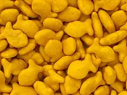 Fish-shaped crackers