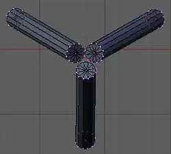 Setting up the tripod in NUM7 view.