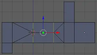 Split the area where the door will go.