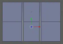 Vertical seam creation.