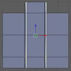 Horizontal seam creation.