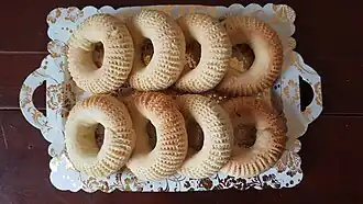 Kaak nekkash, an Algerian pastry stuffed with date paste and perfumed with orange flower water