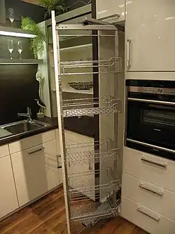 European pull-out, turnable