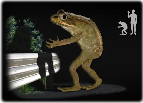 Depiction of the Loveland Frog