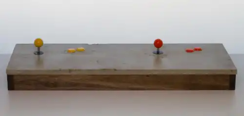 An arcade stick for Nidhogg.