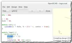 OpenSCAD Find Dialog