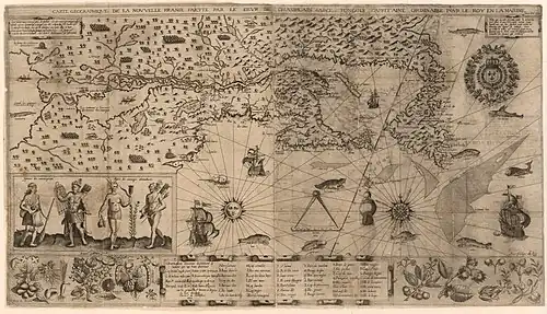 Map of New France 1612