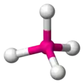 a tetrahedral molecule