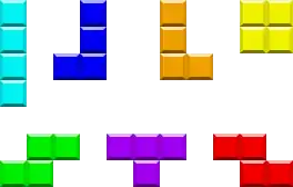 Tetriminos in Tetris.