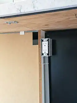 The outlet under my (not finished) bar