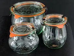 Weck-type jars and lids