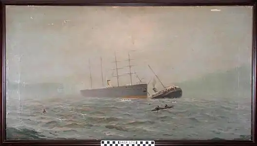 Collision of the SS City of Chester and the RMS Oceanic