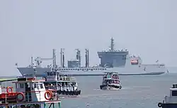 Deepak near the Mumbai coast.