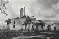 A black-and-white photograph of the Venecia sugar hacienda