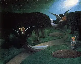 Angels in the Night (1894), oil on canvas, 47.9 x 60&nbsp;cm., Museo Kröller-Müller, Otterlo