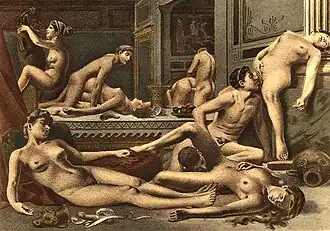 Illustration of an orgy
