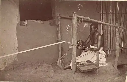 Weaver in West Africa