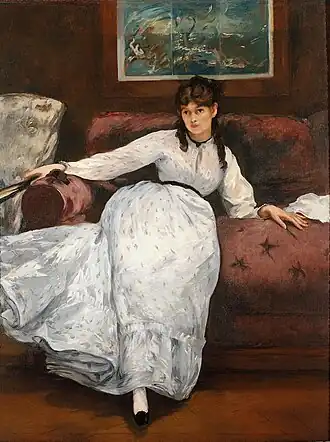 Berthe Morisot (Repose), 1869, Rhode Island School of Design Museum, Providence