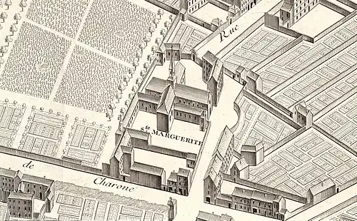 The church on the Turgot Map of Paris(1739)