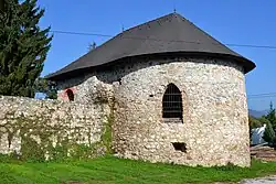 Preserved medieval part of water castle in Štítnik