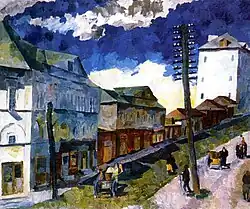 Street in Sergiyev Posad by Aristarkh Lentulov
