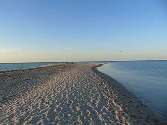 Photo of Bakalska Spit in 2017 looking out towards the Black Sea