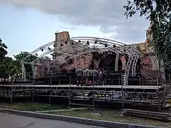 A scene from the open-air LvivMozArt in Brody.