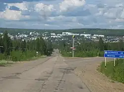 View of Nizhny Kuranakh from the main road