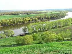 The Don River near the selo of Uryv-Pokrovka in Ostrogozhsky District