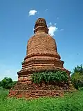 Lan Na style [th] chedi in an ancient Wat Thale Thalai, Mueang district.