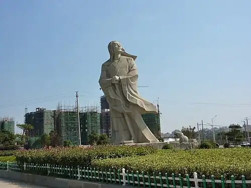 Tao Yuanming statue in his hometown (柴桑) (modern Jiujiang, Jiangxi)