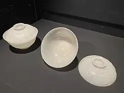 19th-century gaiwans carved from nephrite jade