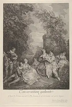 Conversation Galante, after Lancret