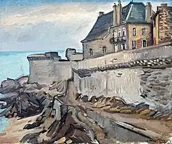 The ramparts of Saint-Malo, 1935, oil on canvas, Musée Toulouse-Lautrec, Albi