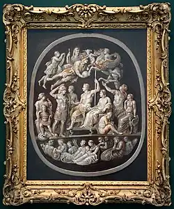 The Apotheosis of Germanicus, a copy after an antique Cameo painted in 1626 by Peter Paul Rubens