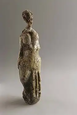 Slag sculpture, slag, plaster (1962), h. 23 cm