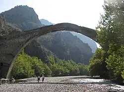 Ottoman era bridge in Konitsa, built 1870